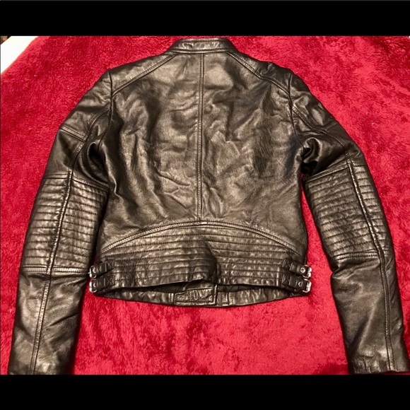 EUC Michael Kors Genuine Lambskin Leather Jacket - Picture 2 of 8